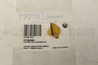 8775835000 CLIP-SIDE SILL MOULDING MTG